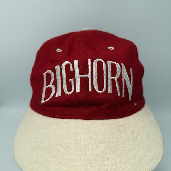 Vintage The Skin Game Big Horn Embroidered Wool Hat PGA Tour Golf Stretch Back - Picture 2 of 9